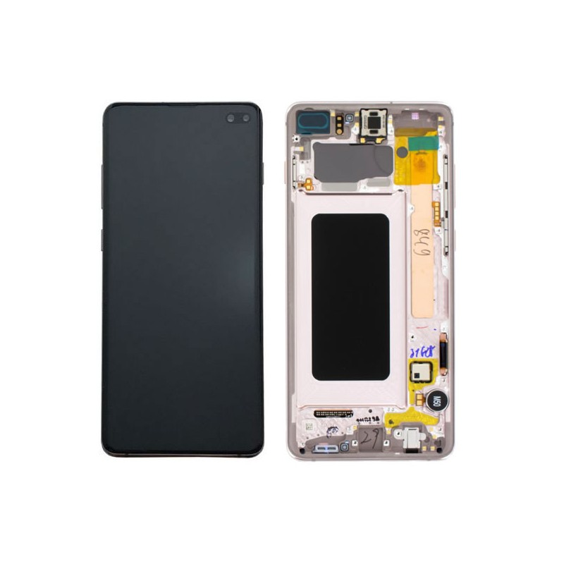 SM-G975 MODUŁ PRZEDNI+LCD+TSP silver GH82-18849G SAMSUNG S10+