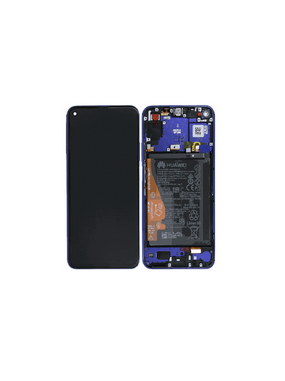 Yale-L21A MODUŁ PRZEDNI+LCD+TSP blue 02352TNQ HUAWEI Nova 5T