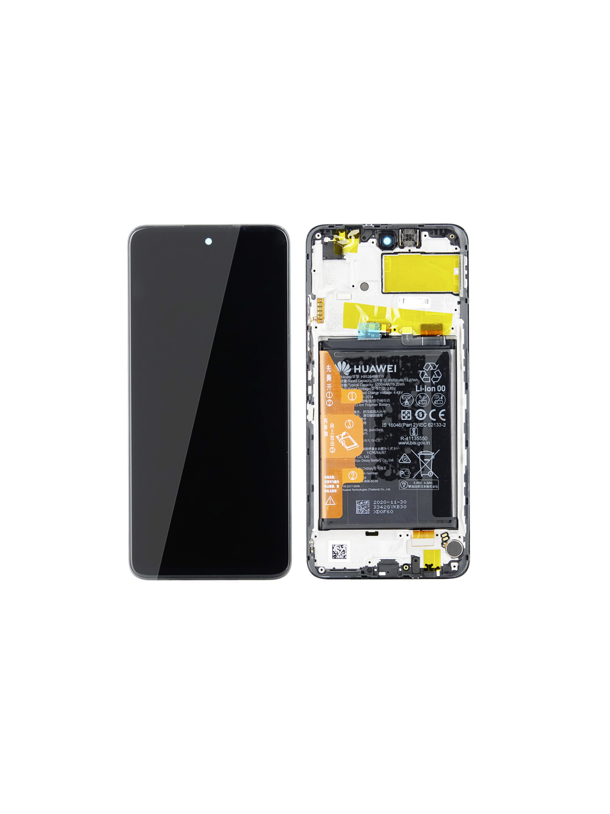 Peppa-L22B MODUŁ PRZEDNI+LCD+TSP black 02354ADC HUAWEI P smart 2021